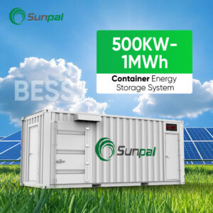 Sunpal Lithium Iron Phosphate Solar Batteries Container 500KW 1MWH High Voltage Lifepo4 Battery for Energy Storage